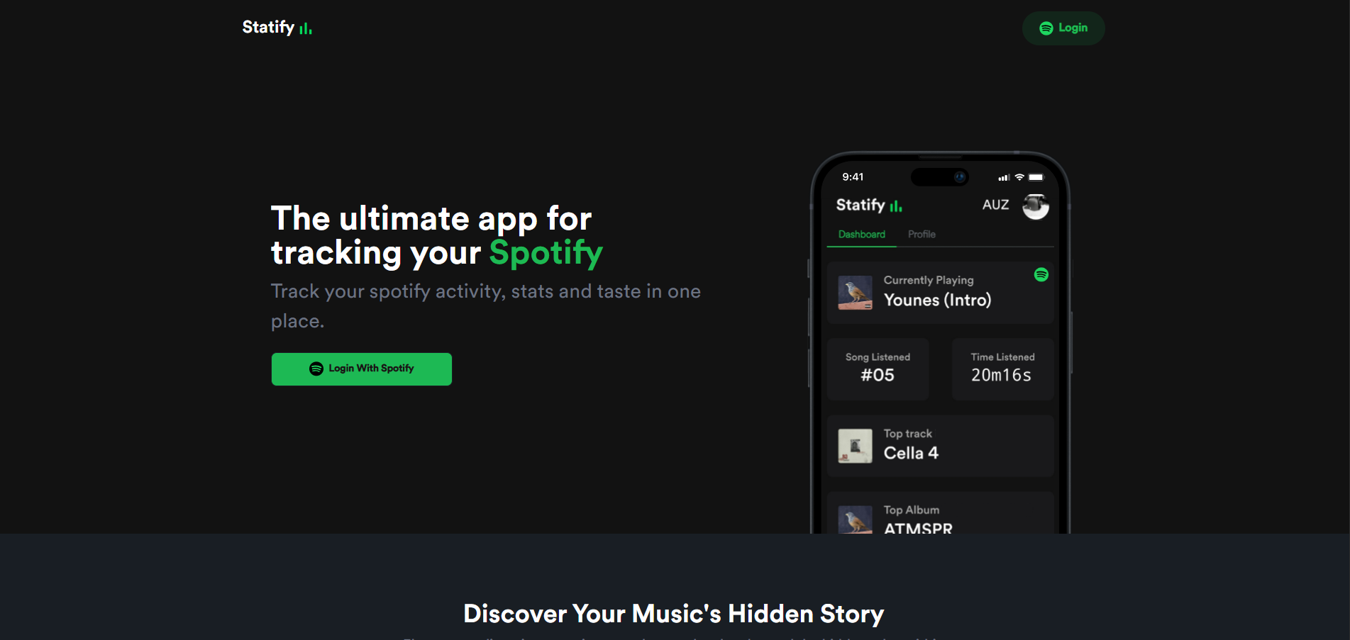 Statify - Spotify Analytics Dashboard
